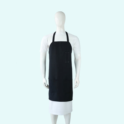 Spun Poly Bib Aprons — 10 Colors | 3-Pocket & No Pocket | Wholesale