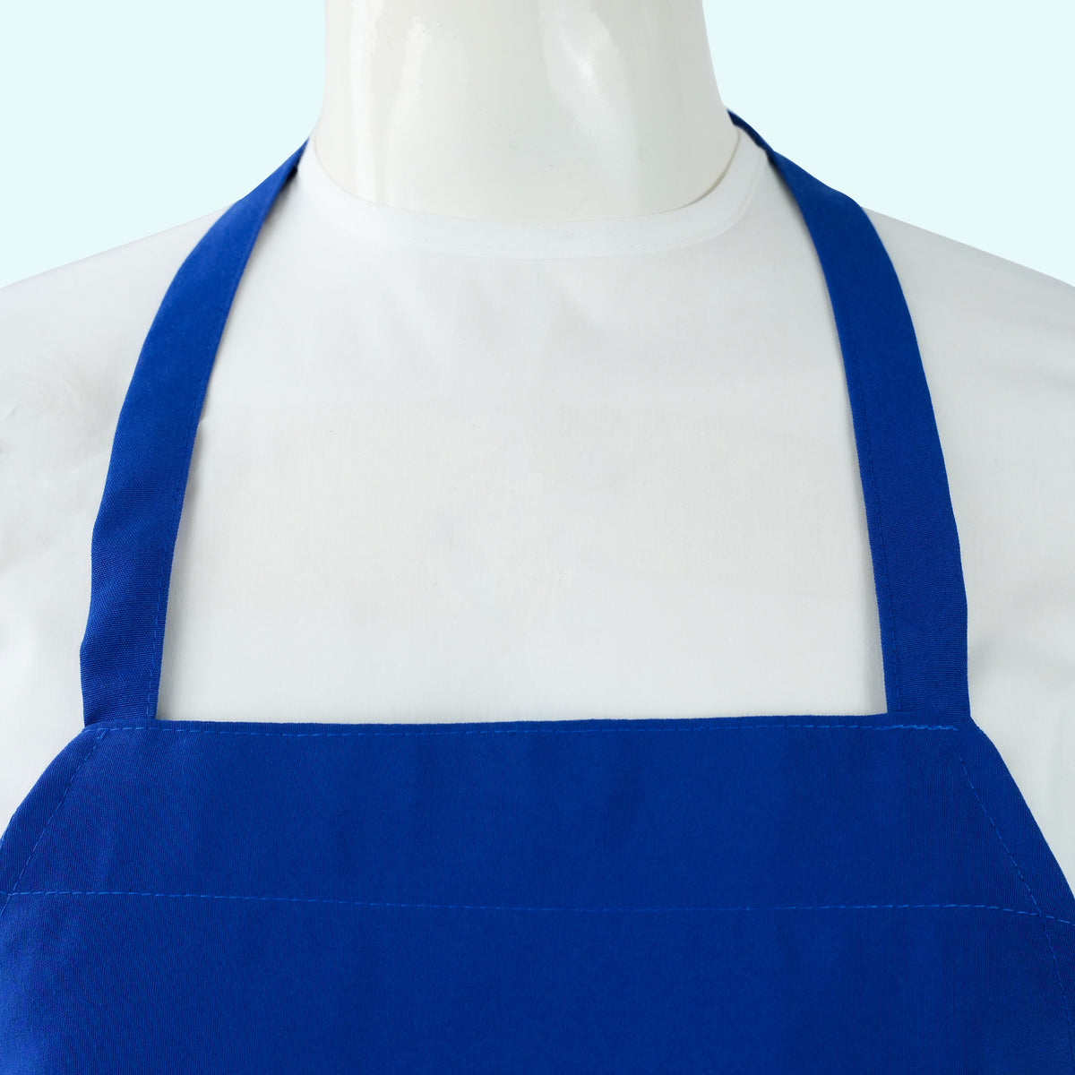 Spun Poly Bib Aprons — 10 Colors | 3-Pocket & No Pocket | Wholesale