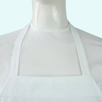 Spun Poly Bib Aprons — 10 Colors | 3-Pocket & No Pocket | Wholesale